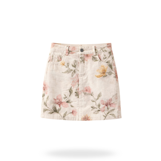 Mini Falda de Flores