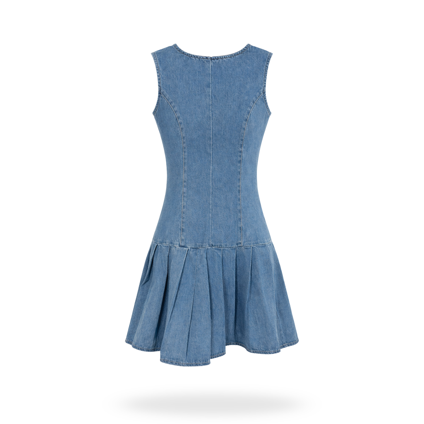 Vestido Mezclilla Tableado