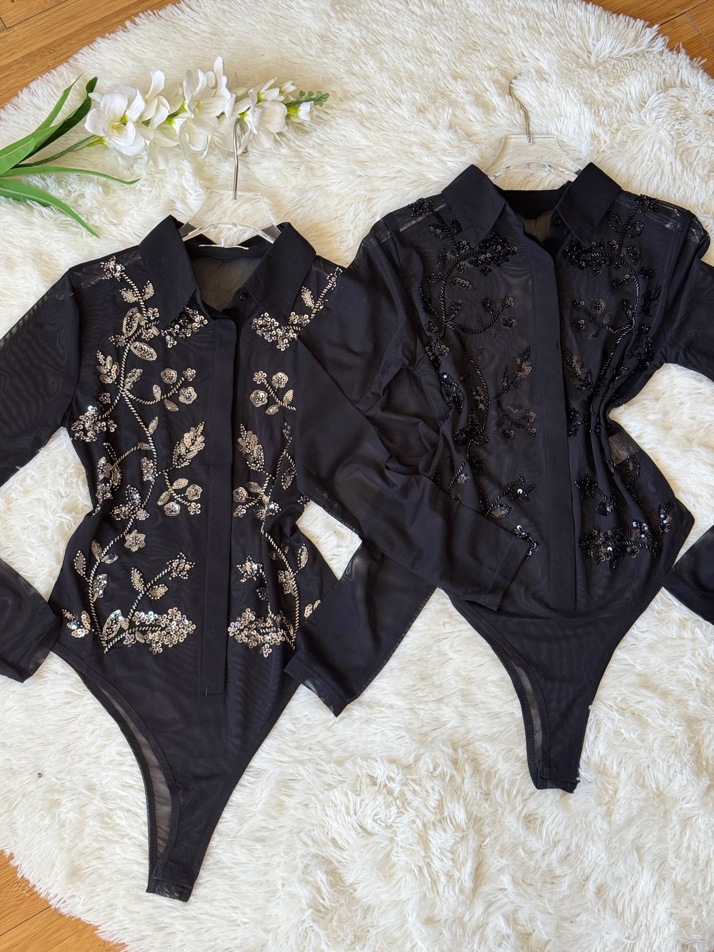 Body mesh con lentejuela