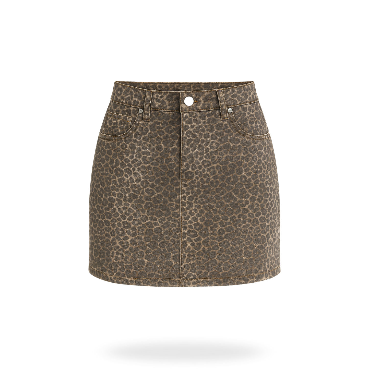 Mini falda animal print