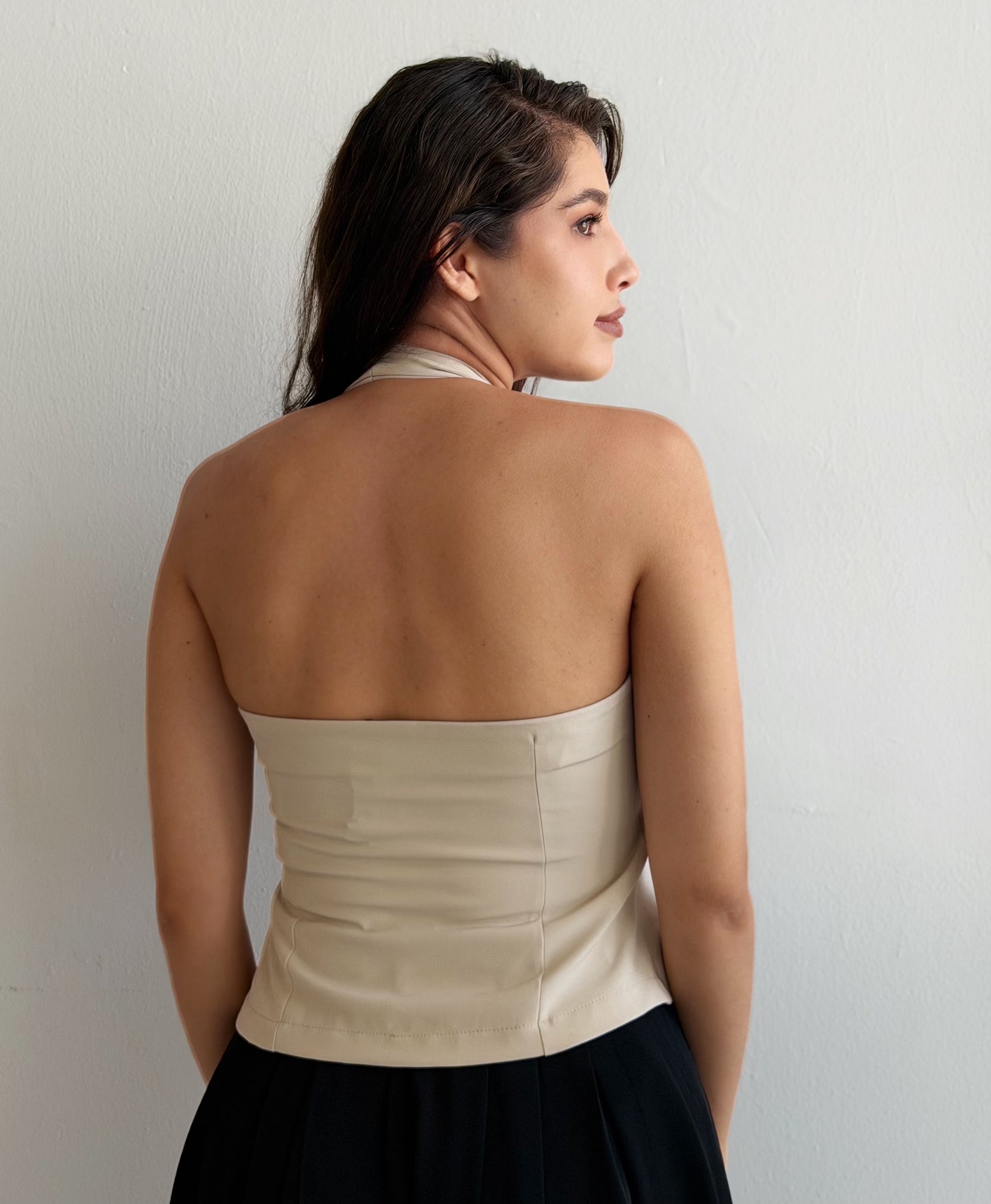 Chaleco Halter Con Aplicacion
