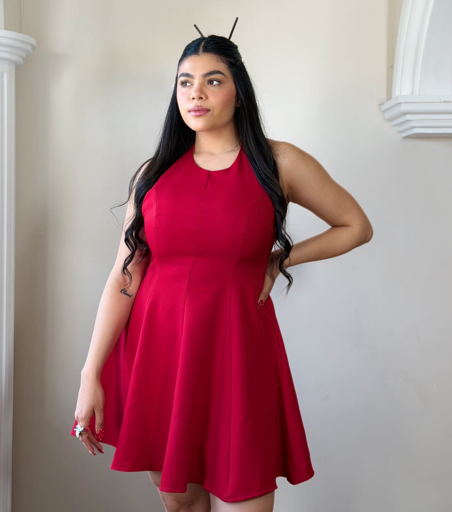 Vestido corte A sin espalda