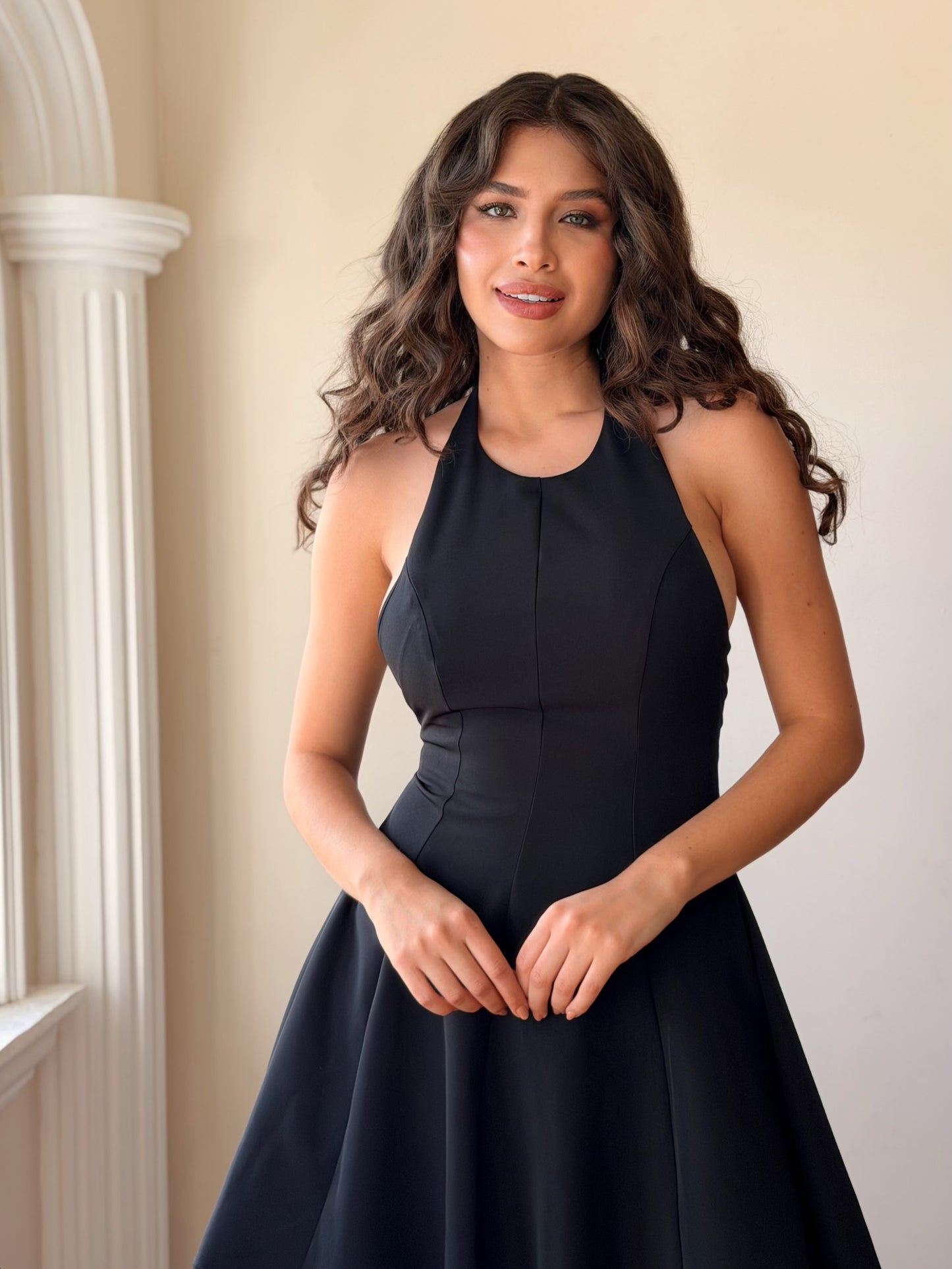 Vestido corte A sin espalda