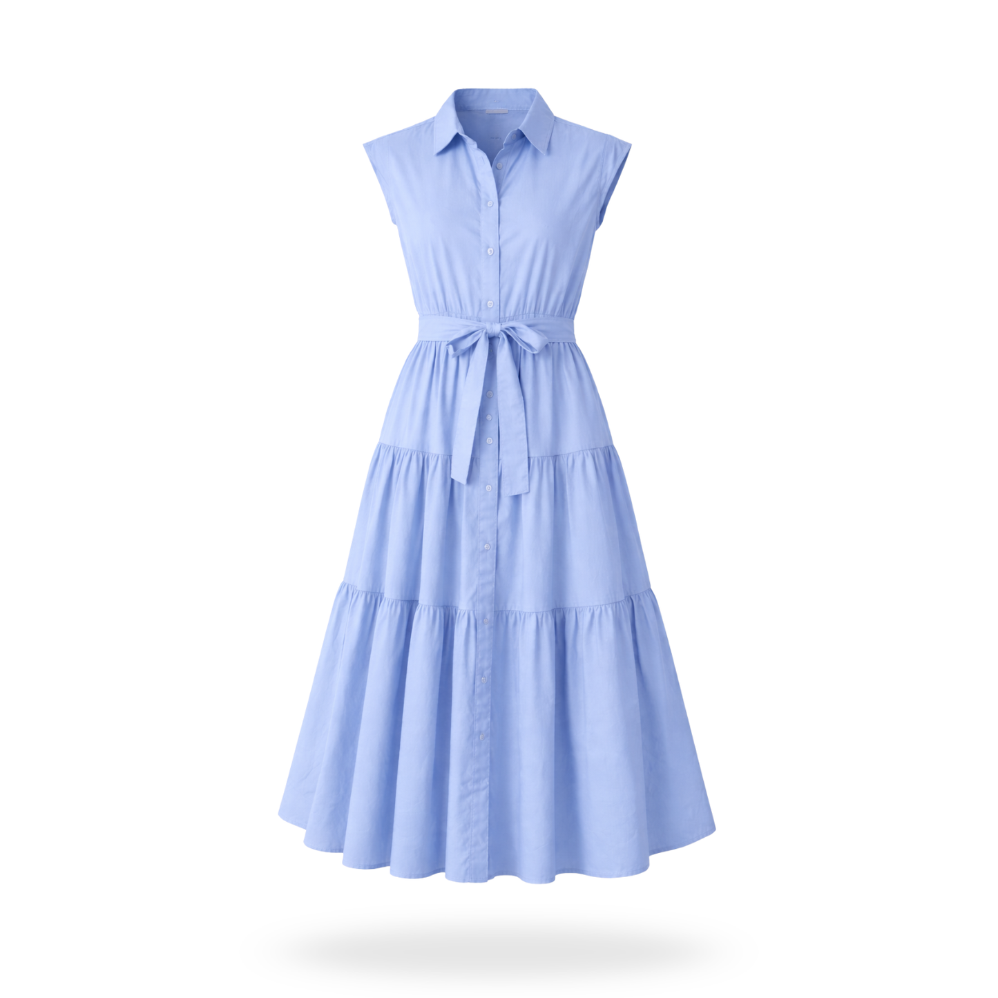 Vestido camisero sin mangas