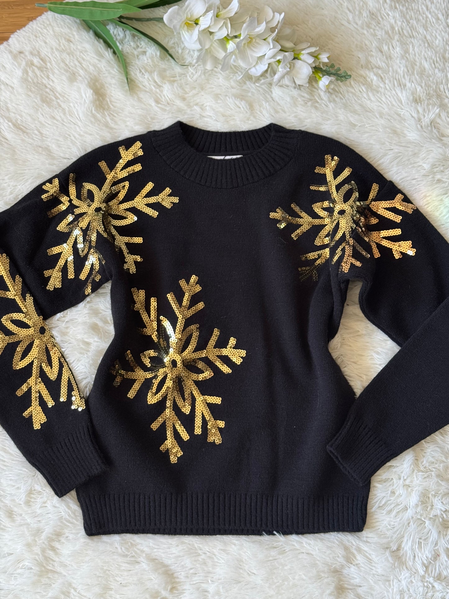 Suéter copos navideño