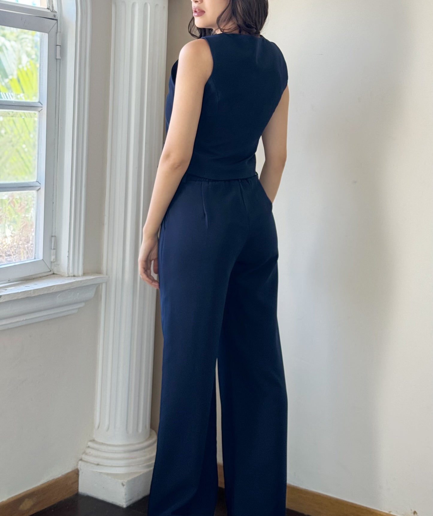 Conjunto de vestir escote V