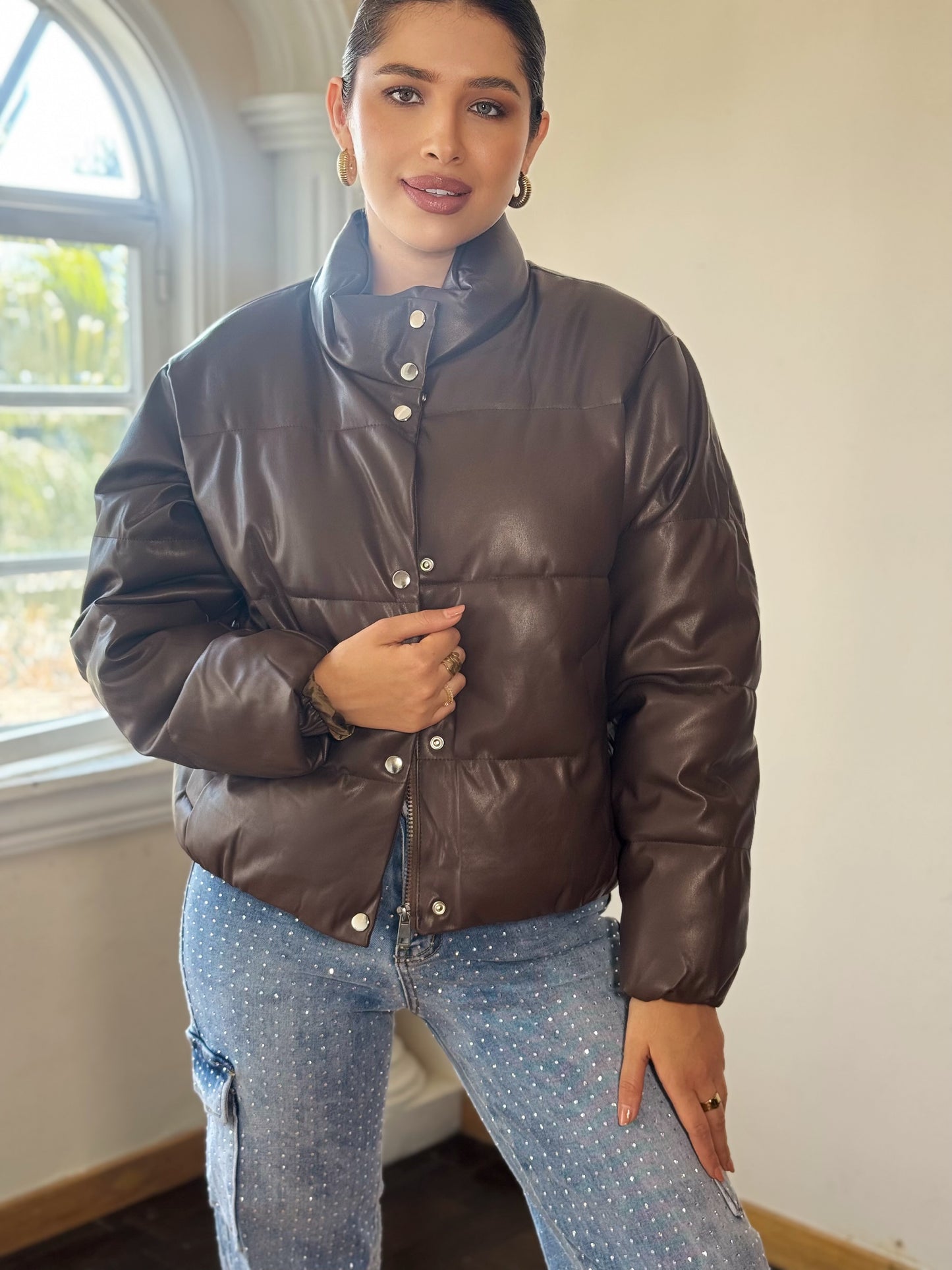 Chaqueta bomber vinipiel