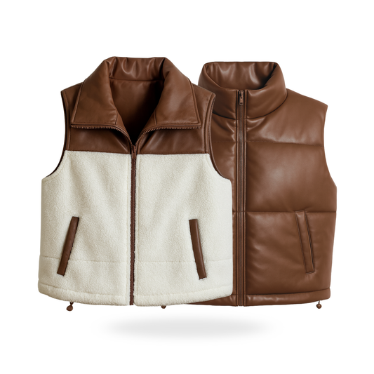 Chaleco Doble vista con borrega