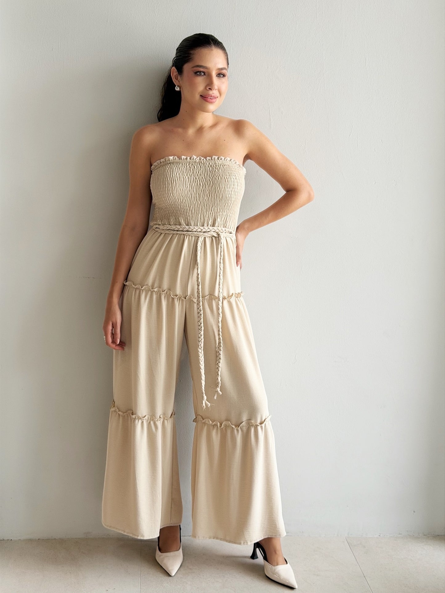 Palazzo strapless olanes