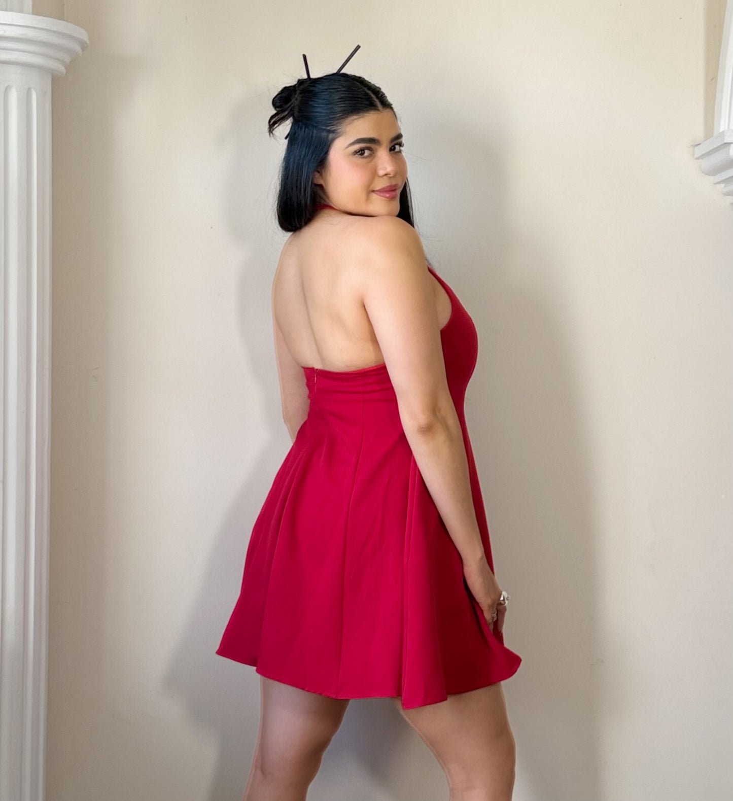 Vestido corte A sin espalda