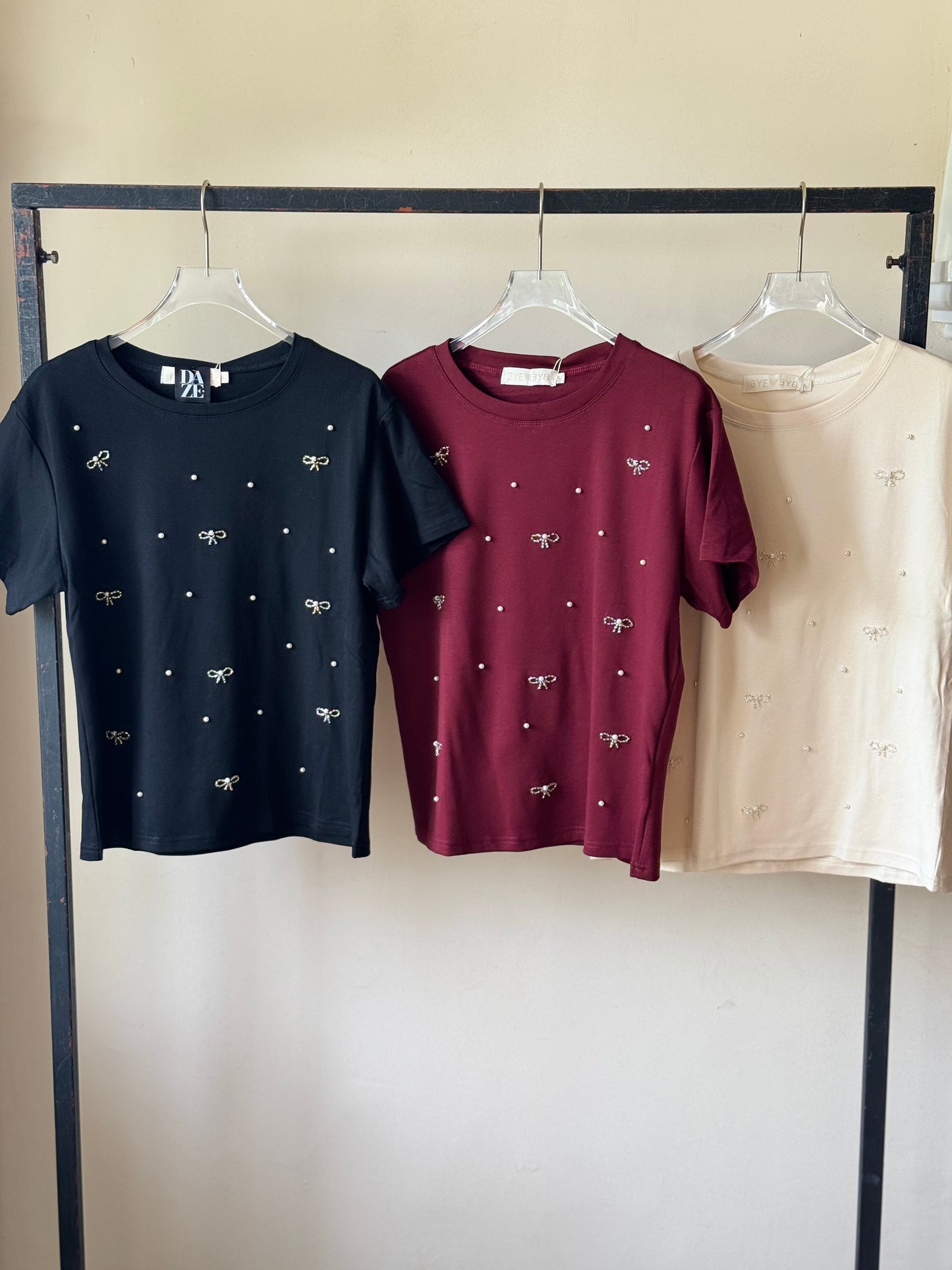 Playera de moños over size