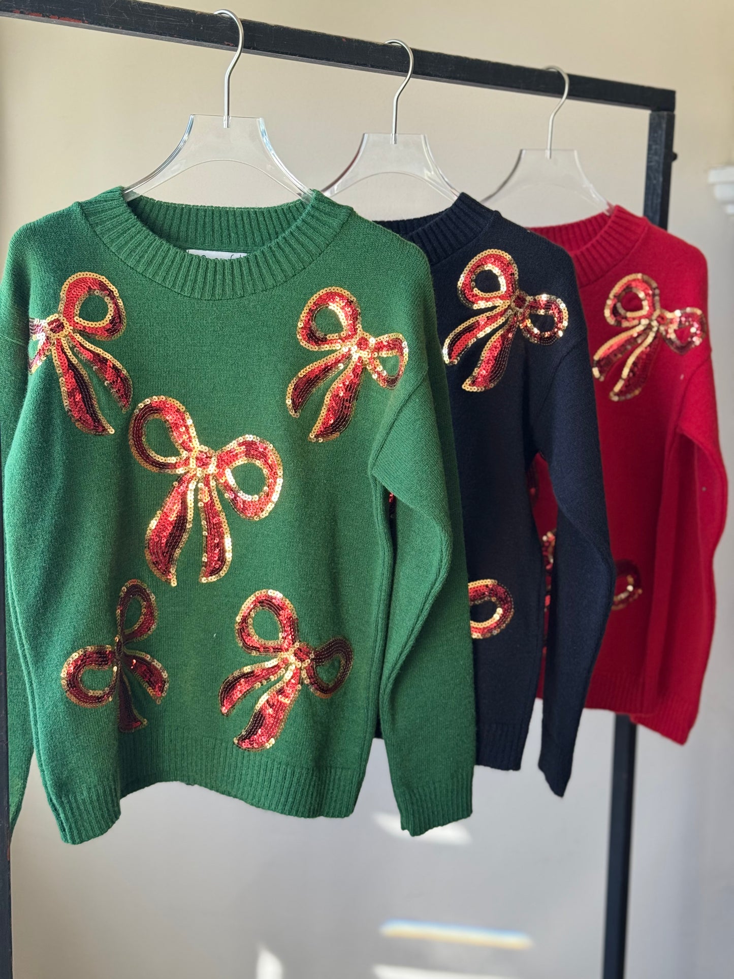 Suéter moños navideño