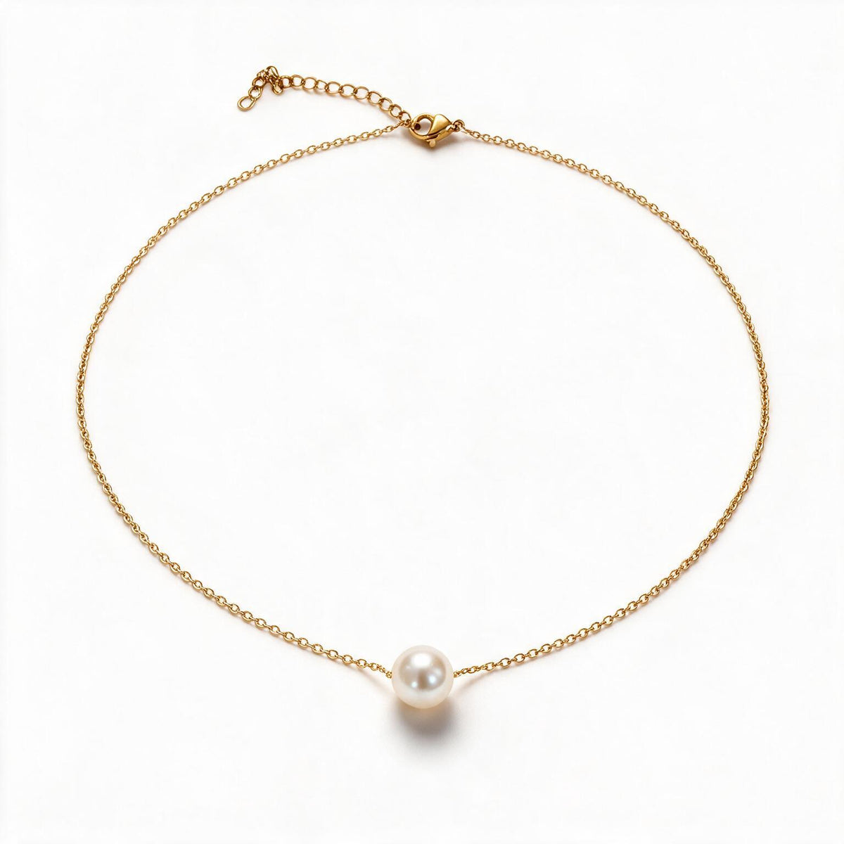 COLLAR PERLA DORADO