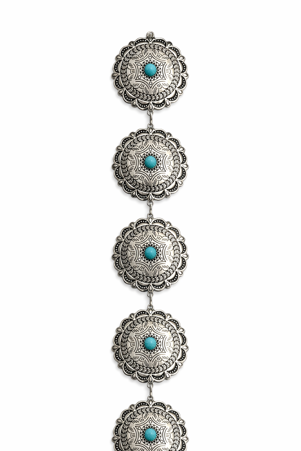 Cinturón Western Conchos Cadena