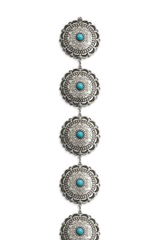Cinturón Western Conchos Cadena