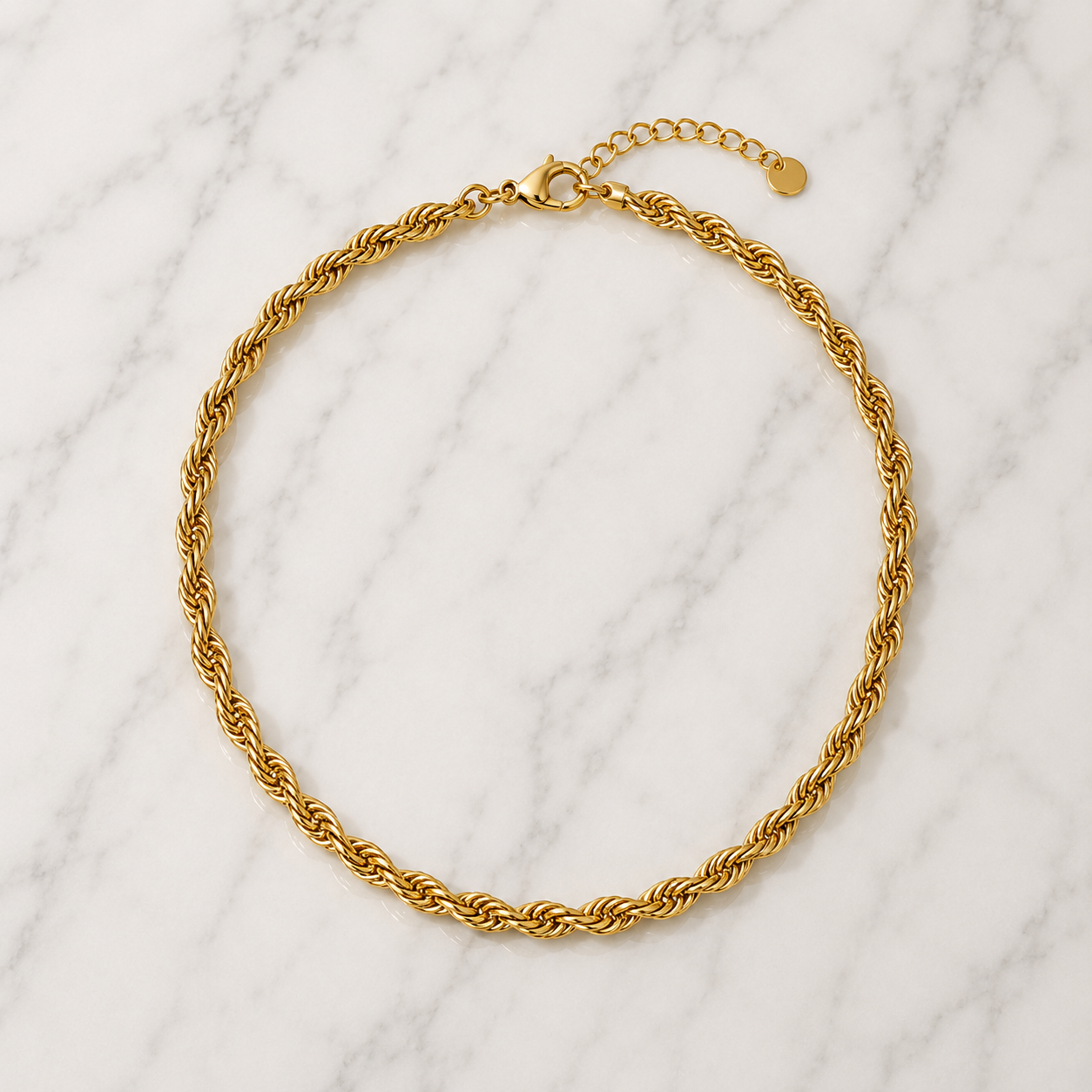Collar Dorado Trenzado