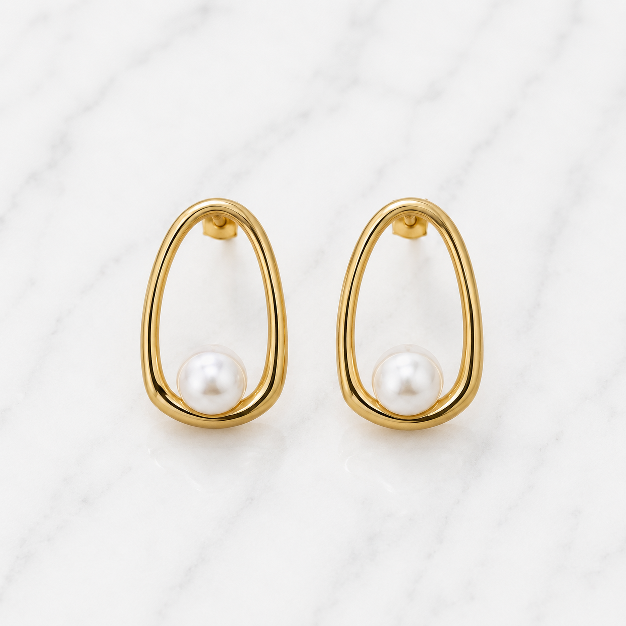 Arete Perla Colgante