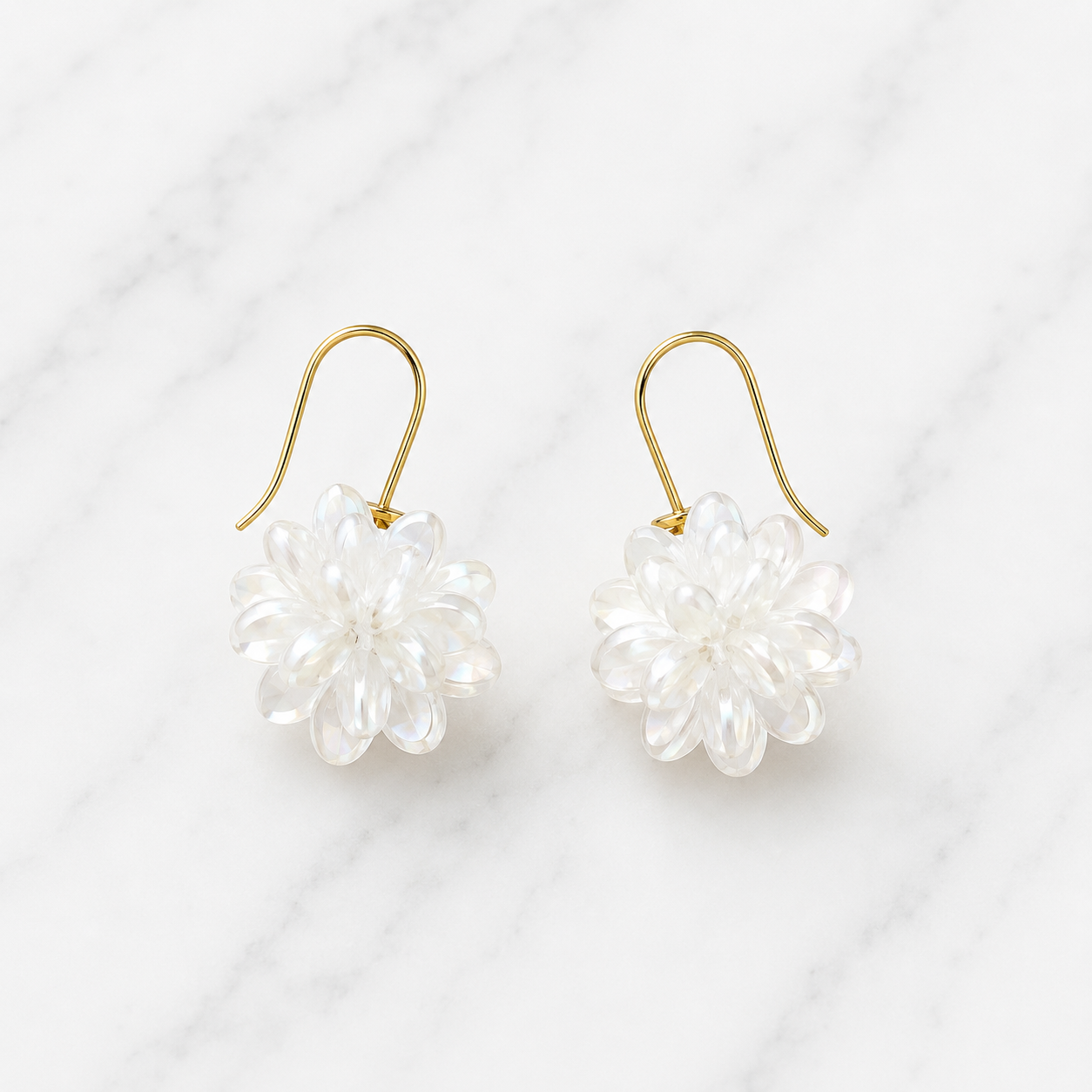 Aretes Flor Cristalina
