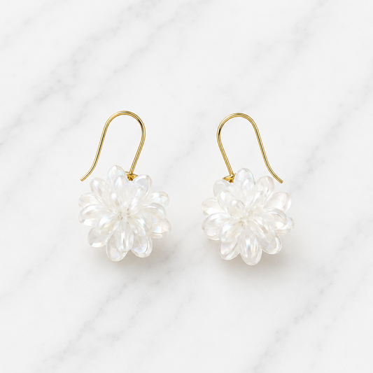 Aretes Flor Cristalina