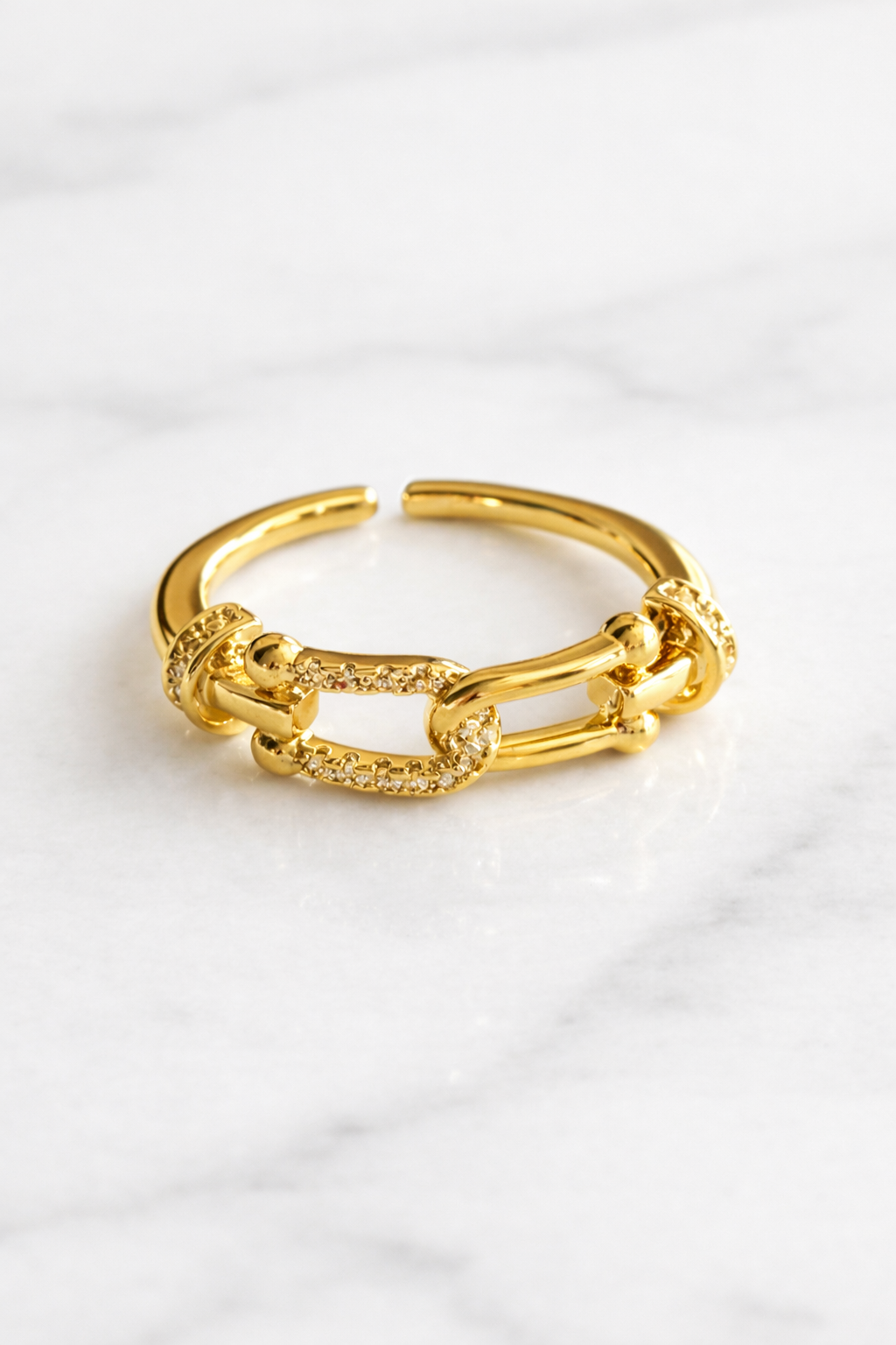 Anillo Eslabón Pave