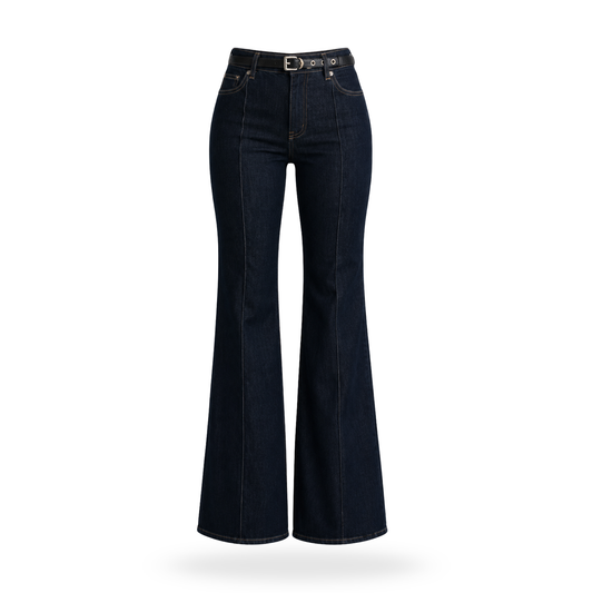 Jeans Con Pinza de mezclilla