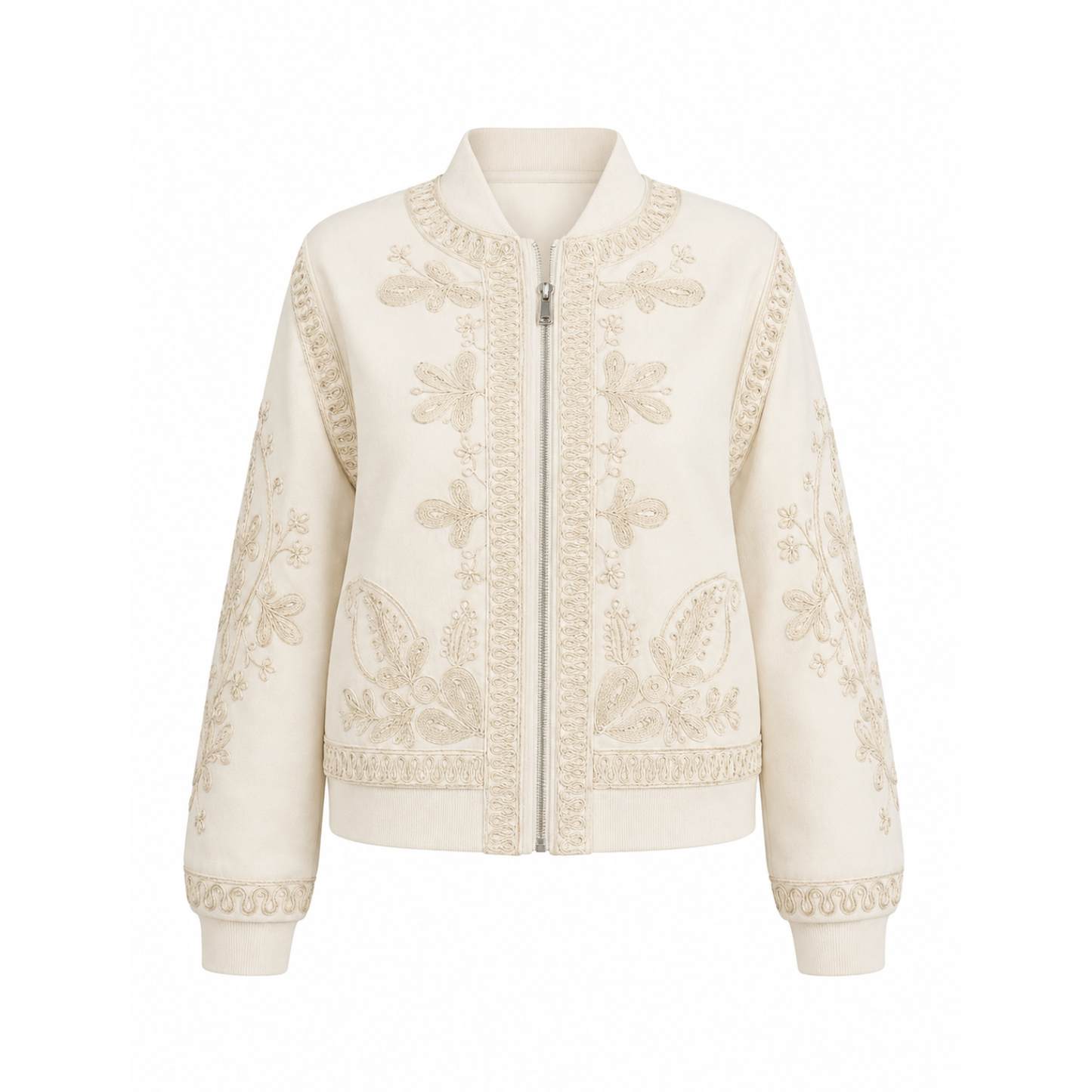 Chaqueta de Gamuza Bordada