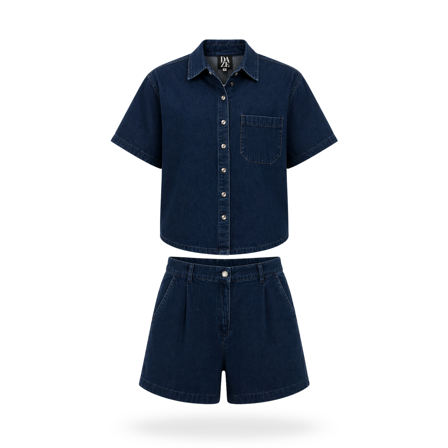Conjunto Camisa con short de mezclilla