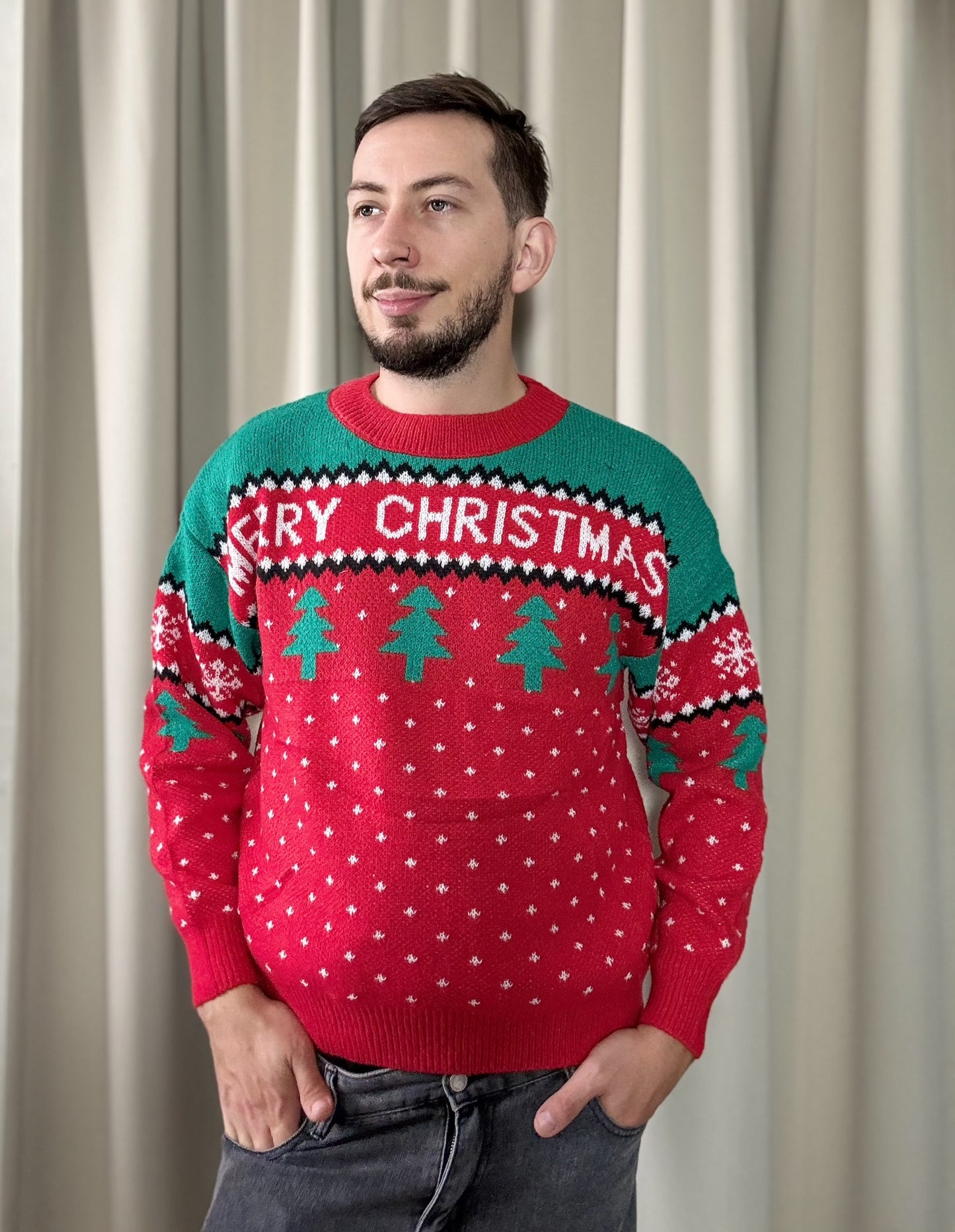 Suéter navideño Merry cristmas