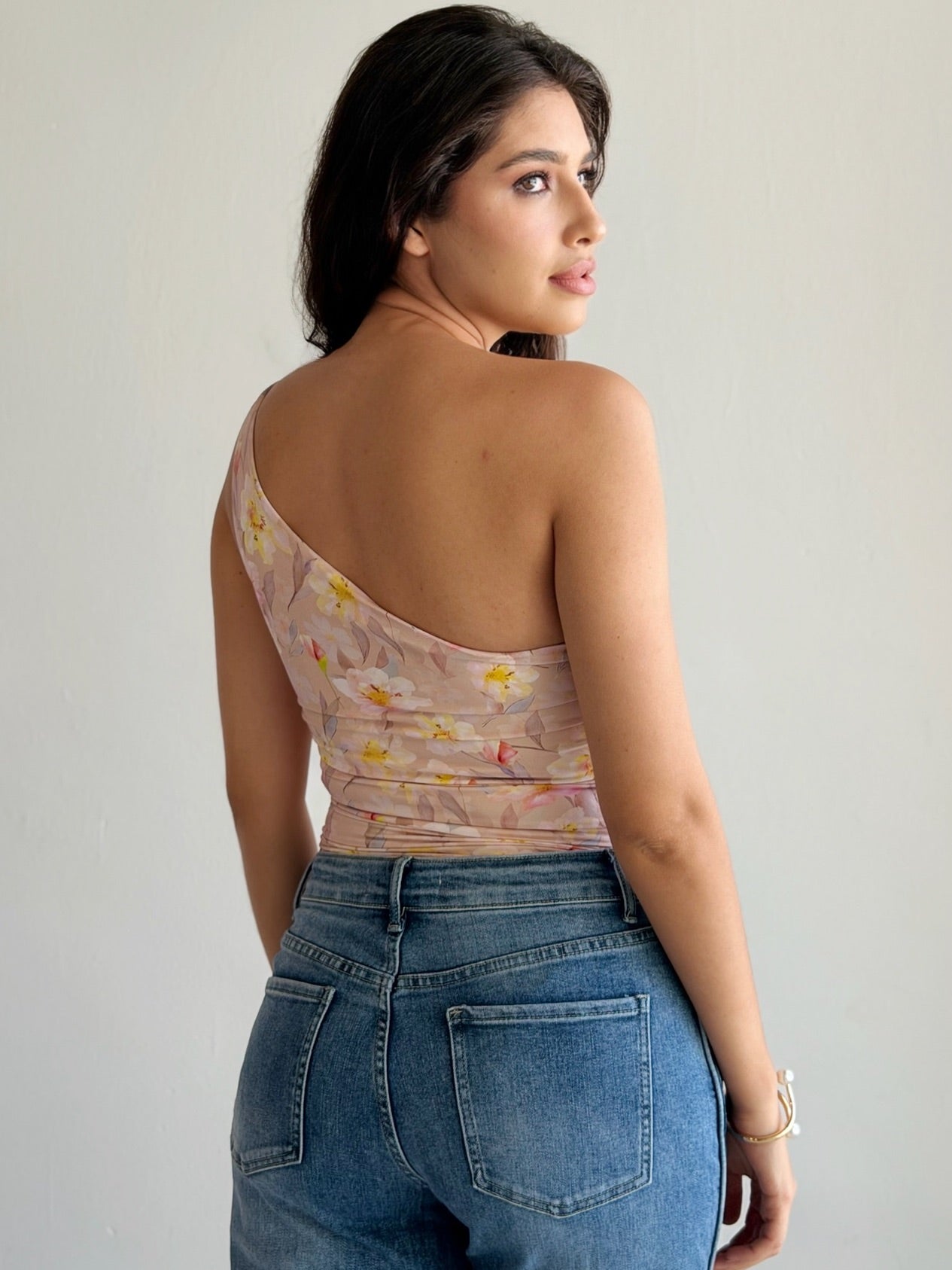 Body drapeado  floreado