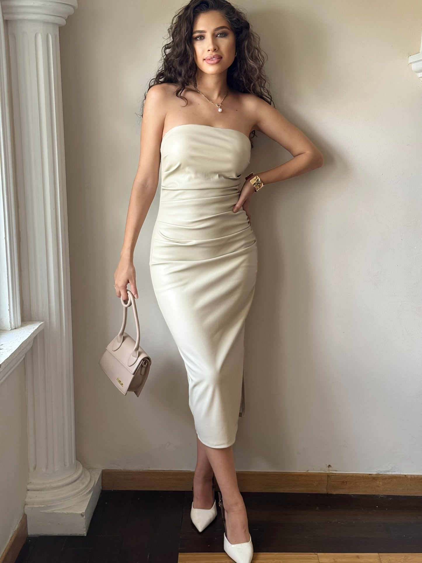 Vestido Vinipiel Strapless