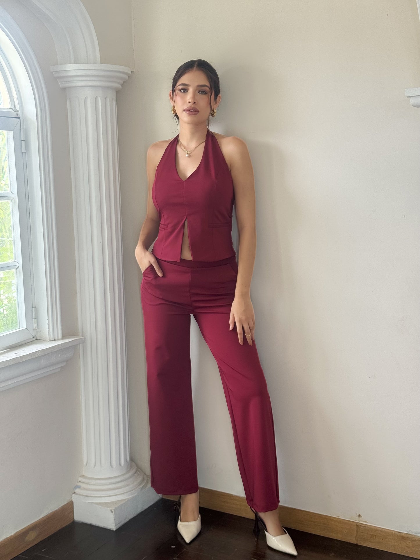 Conjunto blusa y pantalón