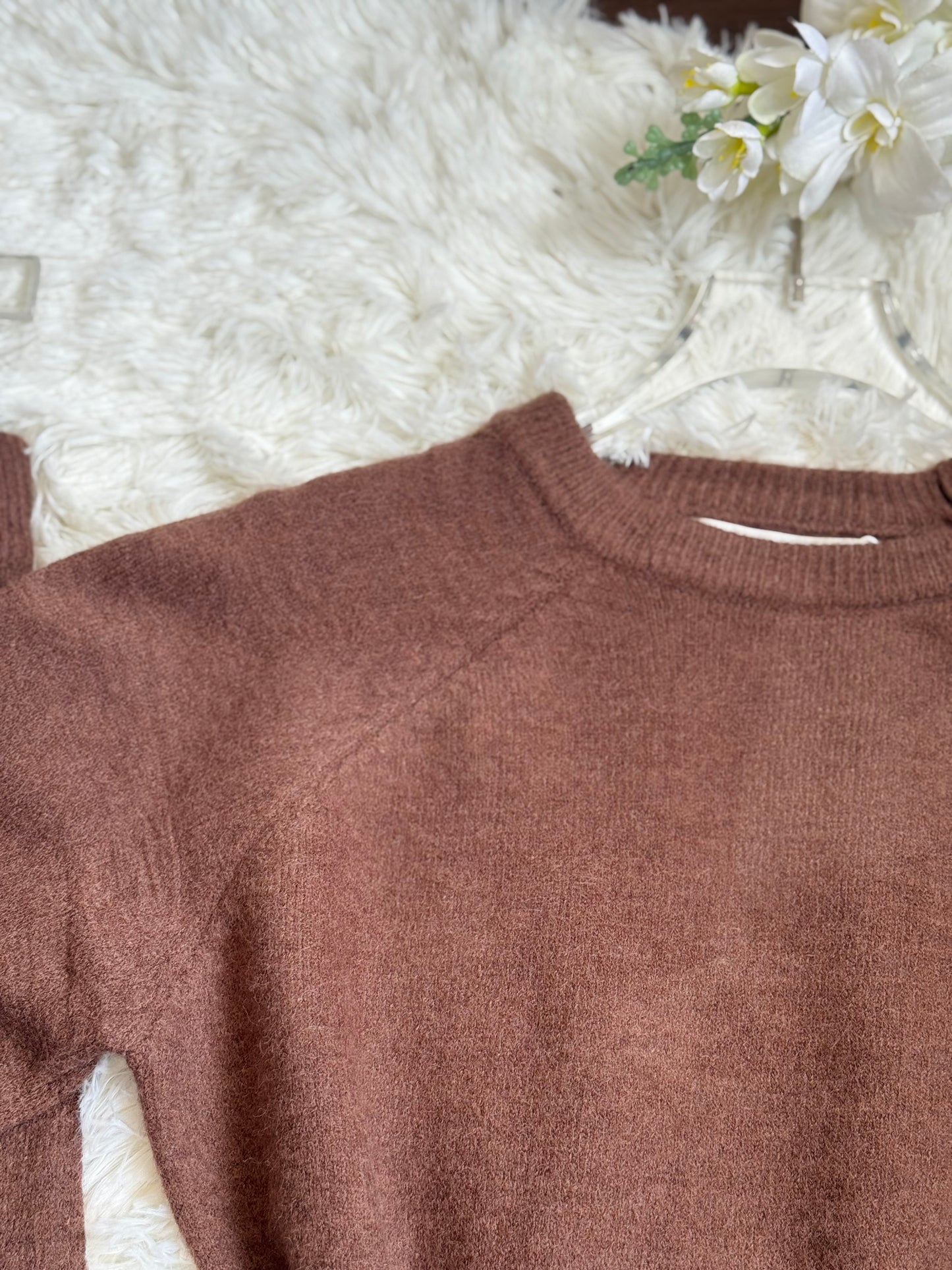 Conjunto tejido cuello redondo