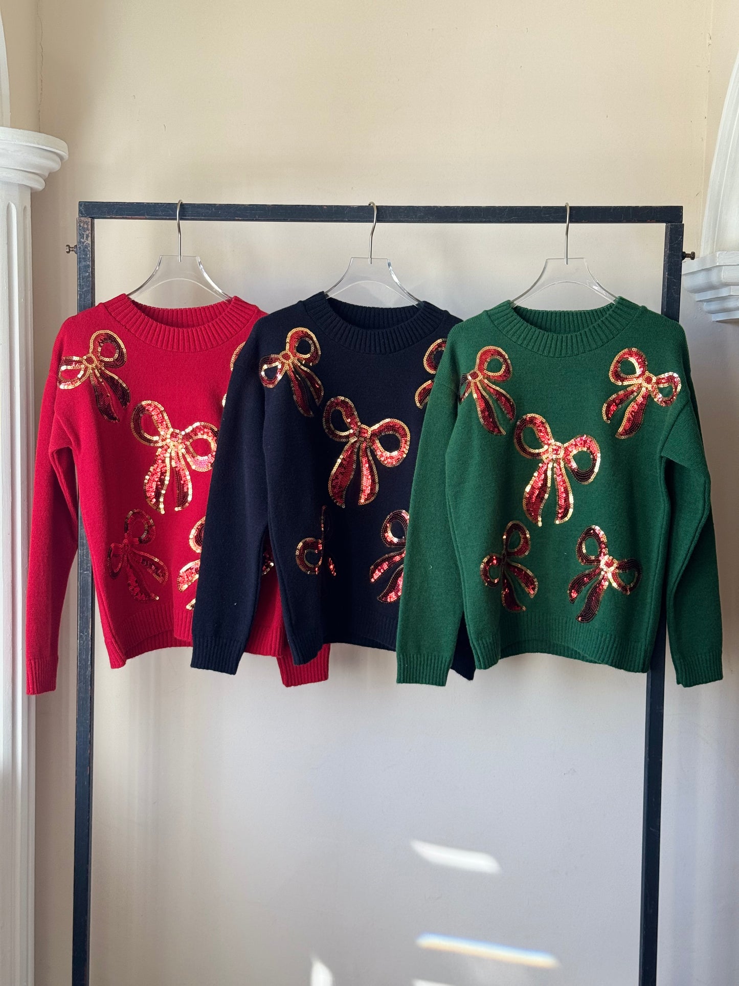 Suéter moños navideño