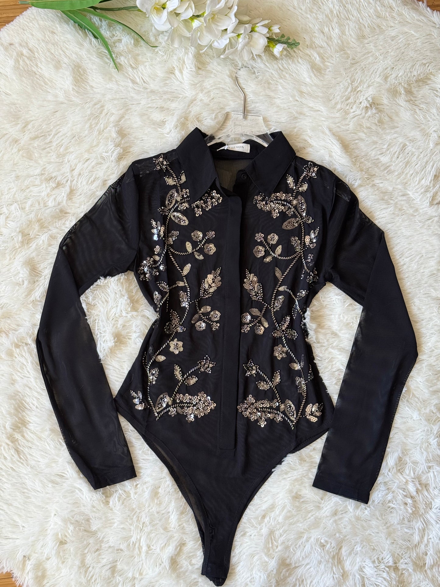 Body mesh con lentejuela