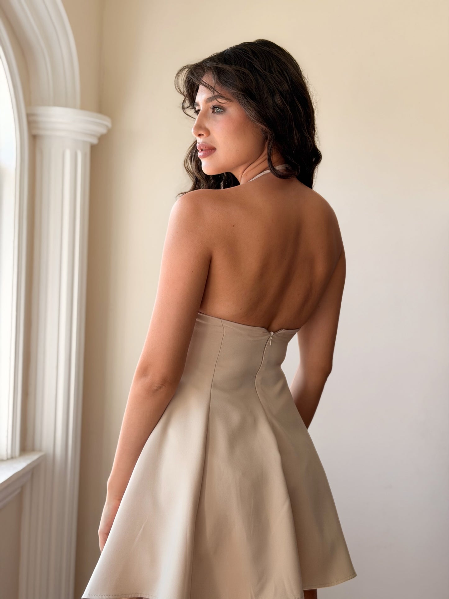 Vestido corte A sin espalda