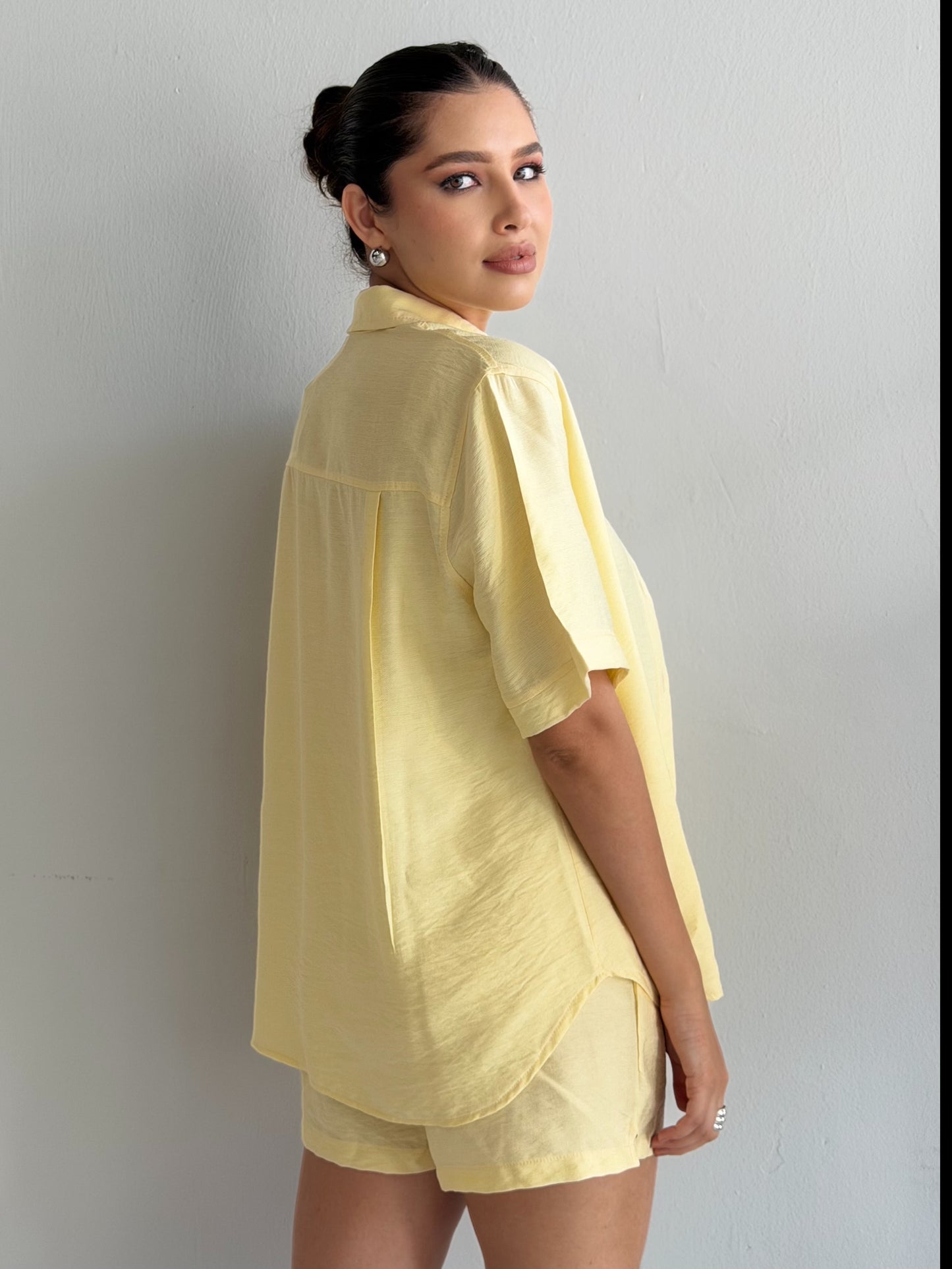 Conjunto de Short con camisa Lino