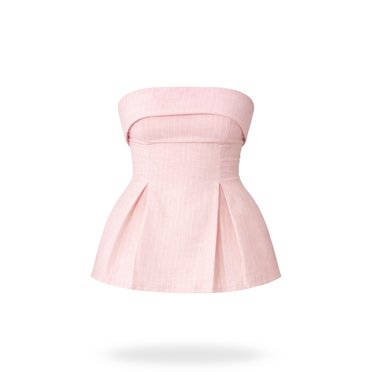 Blusa lino strapless