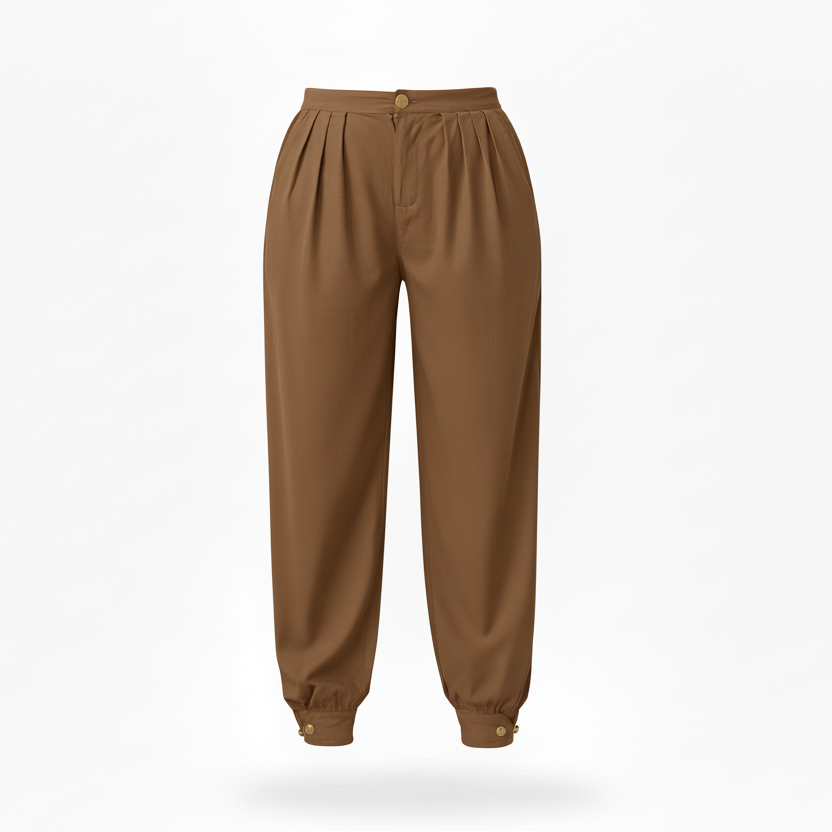 Pantalón de mezclilla drapeado
