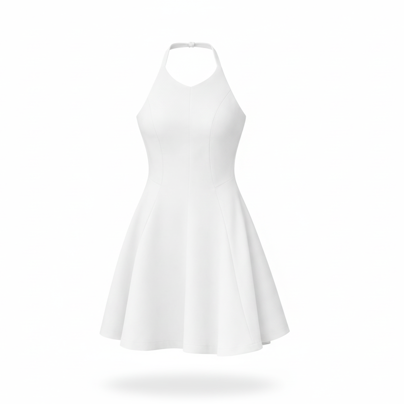 Vestido corte A sin espalda