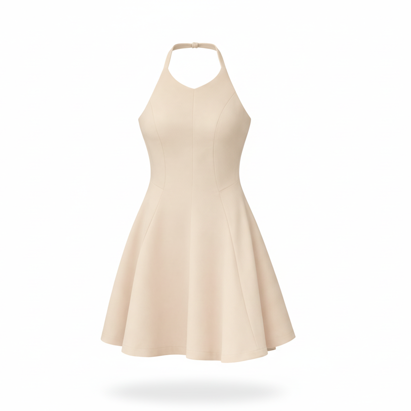 Vestido corte A sin espalda