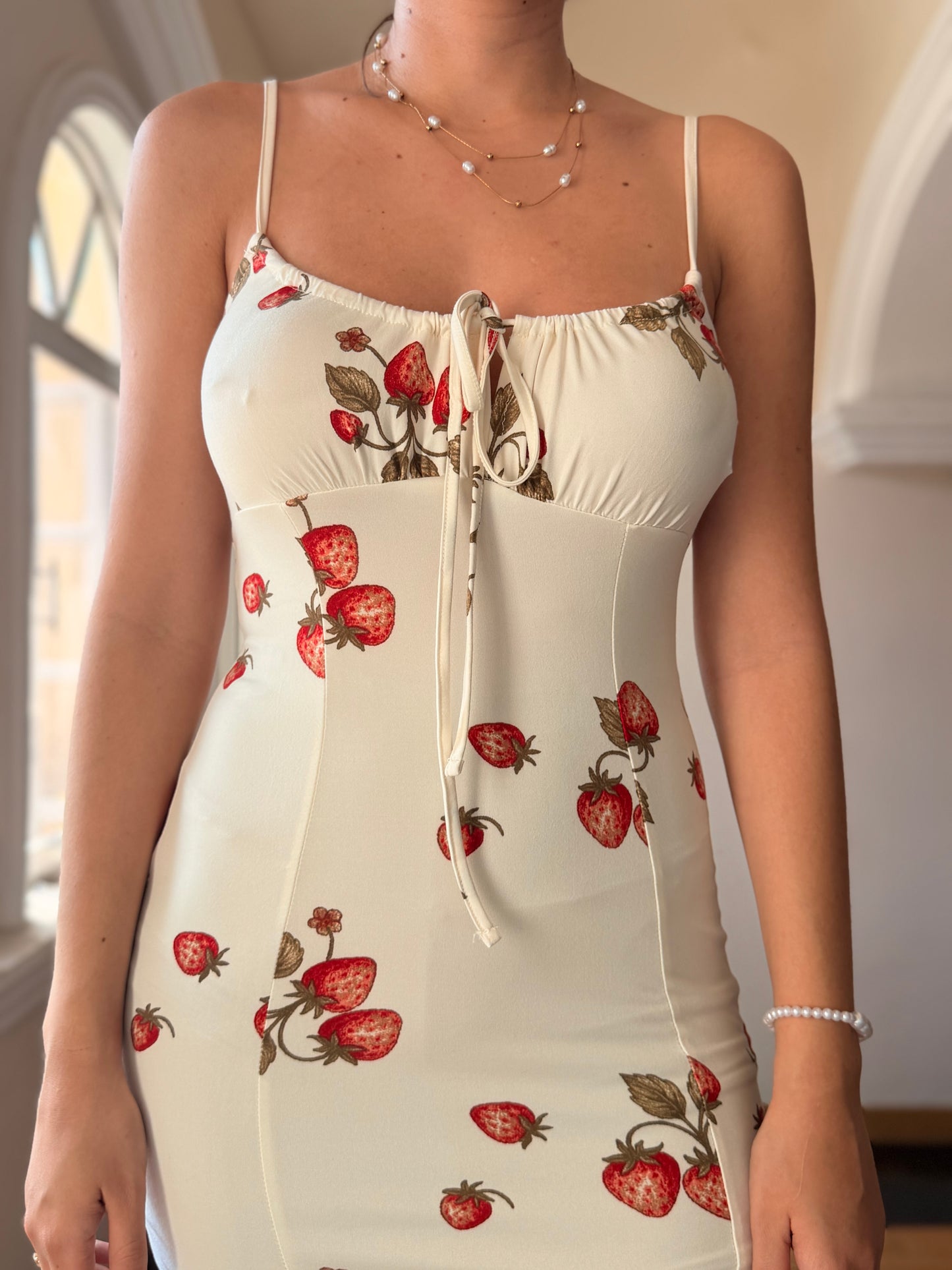 Vestido Campesino Fresas
