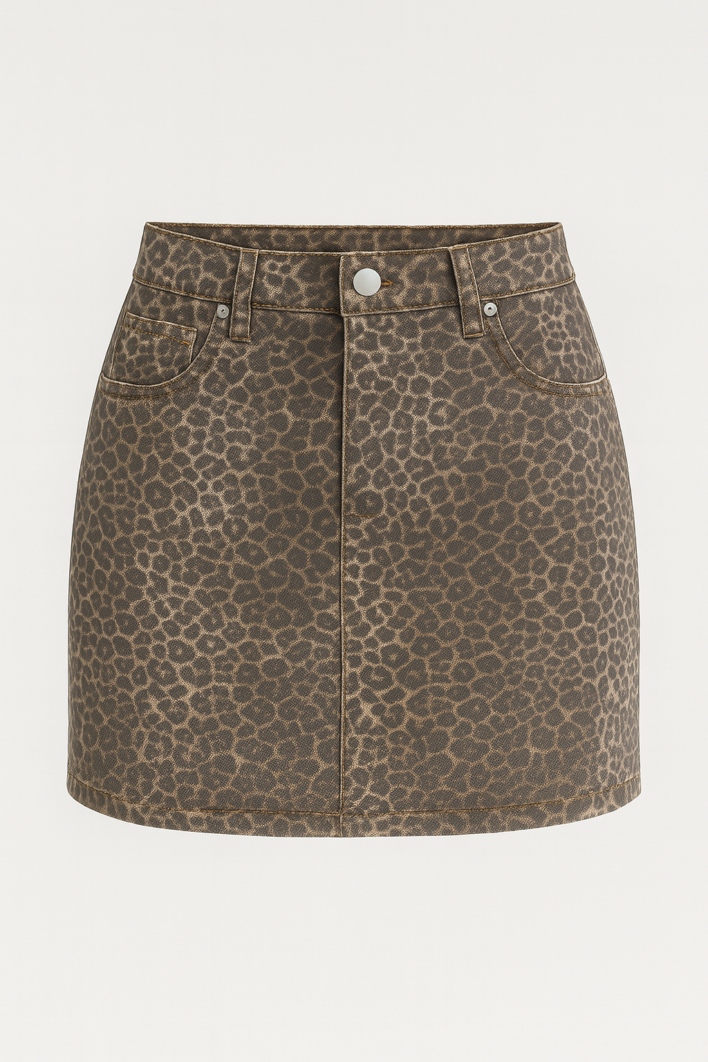 Mini falda animal print
