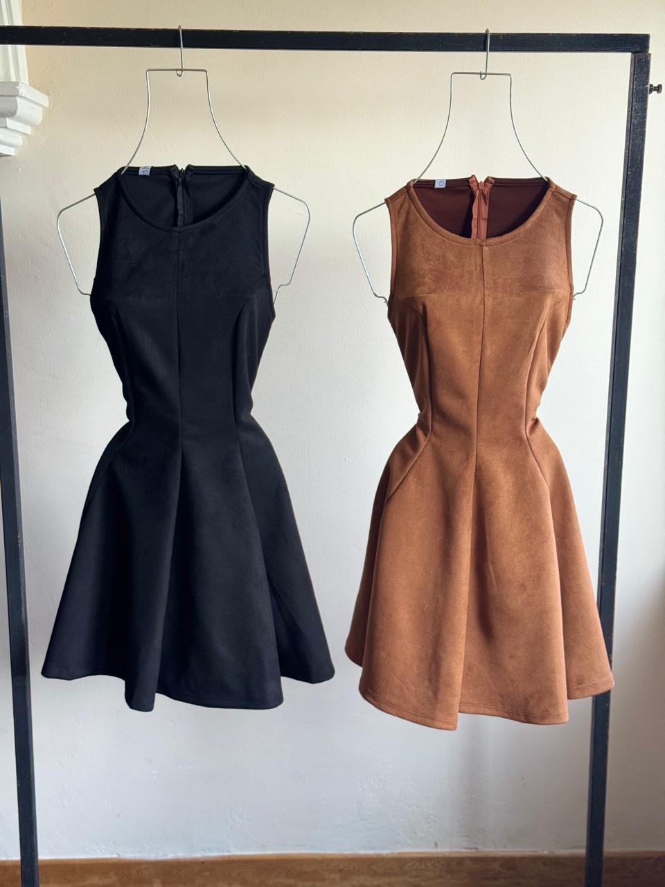 Vestido Gamuza Corte A