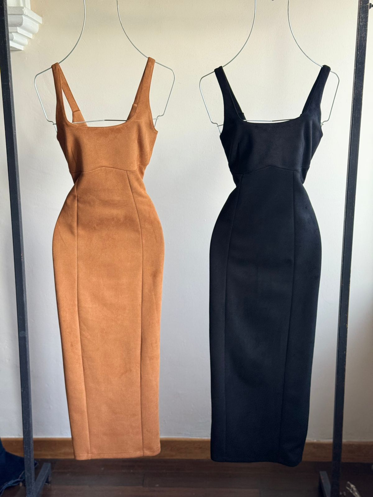 Vestido De Gamuza Tirantes