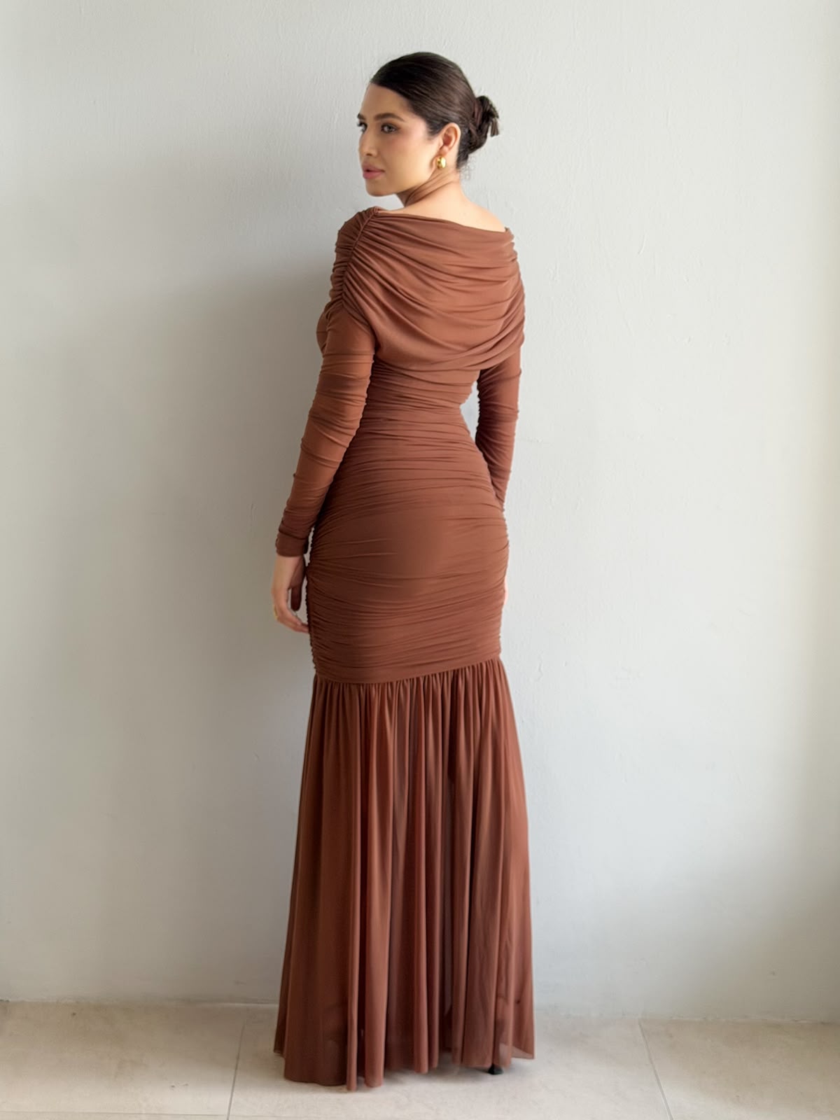 Vestido Mesh Manga larga