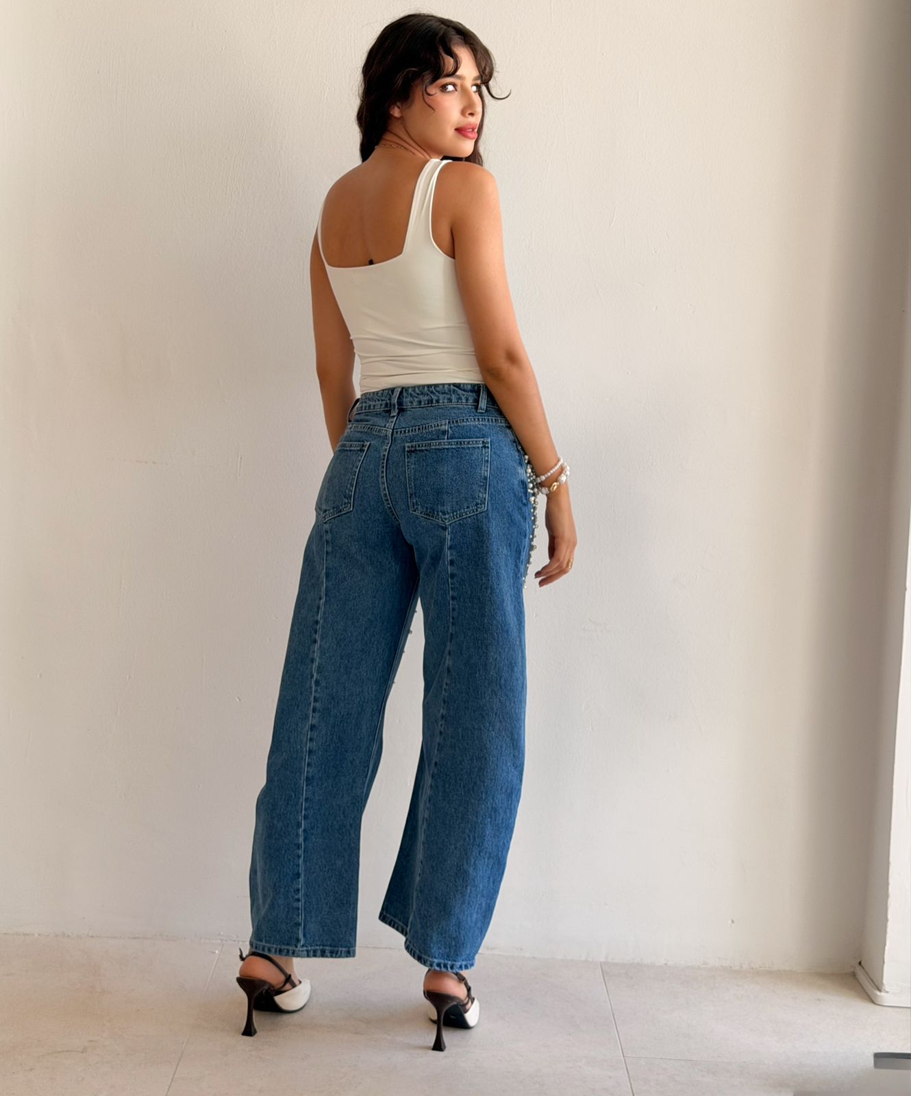Jeans de perlas