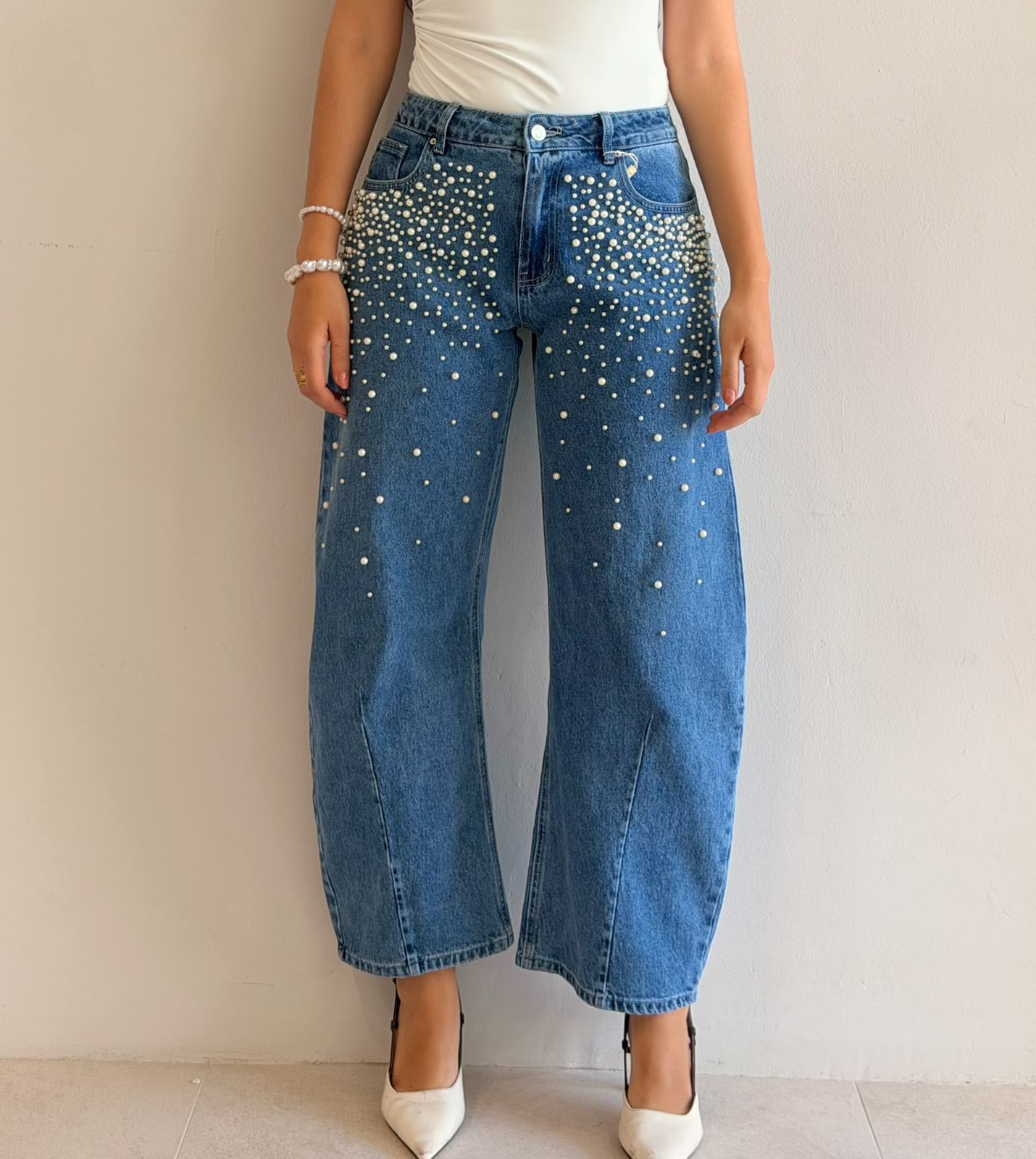 Jeans de perlas