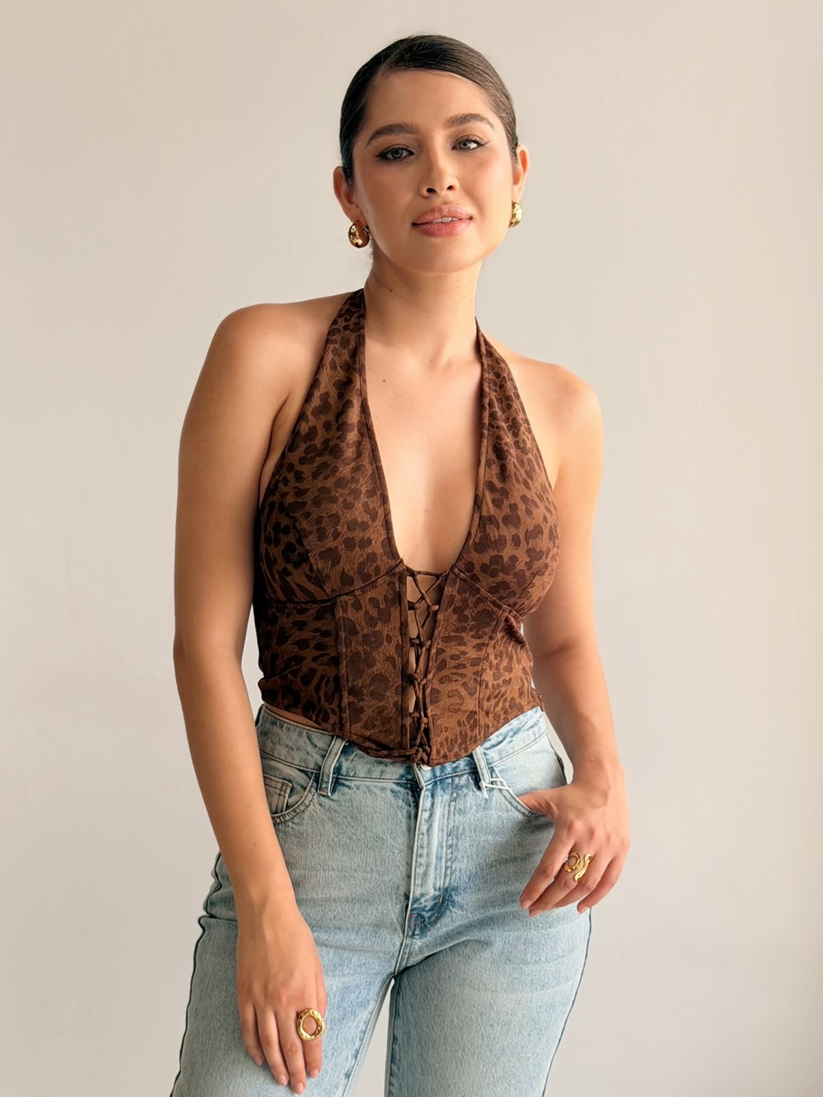 Corset Tirantes Animal Print