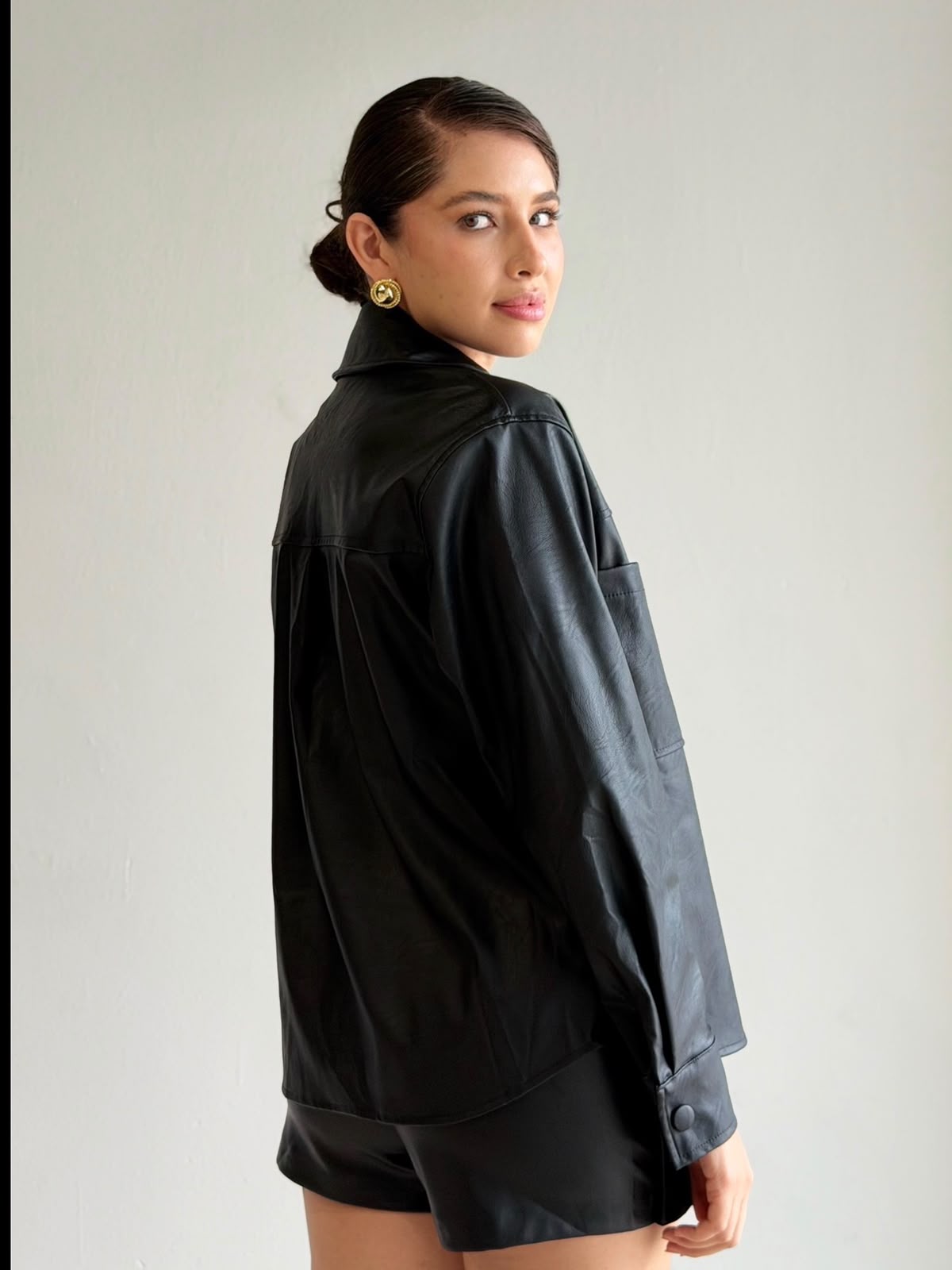 Sobre Camisa Vinipiel Oversize