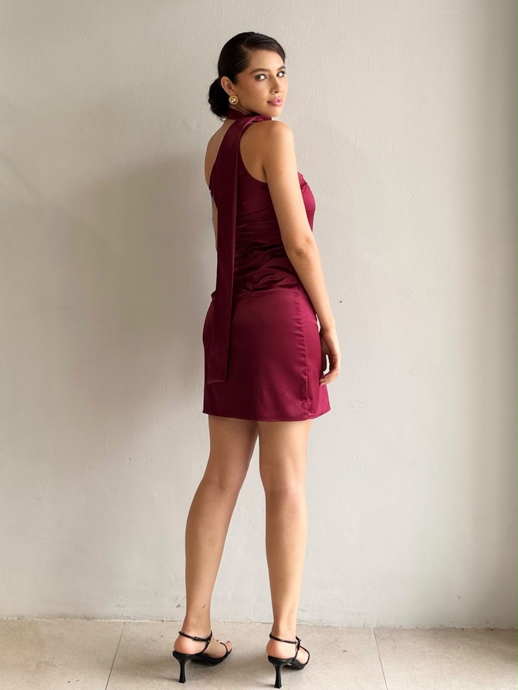 Vestido Satin con lazo